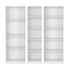 Tuin 3 Piece Living Room Set with 3 Bookcases, White