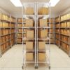 6 Tier Wire Shelving Unit, 6000 LBS NSF Height Adjustable Metal Garage Storage Shelves with Wheels