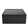 Multifunctional 4-Tier Black Book Shelf & Coffee Table for Living Room Bedroom Dining Room Study Entryway, Creative Furniture Floor Bookshelf