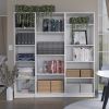 Tuin 3 Piece Living Room Set with 3 Bookcases, White