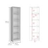 Tuin 3 Piece Living Room Set with 3 Bookcases, White