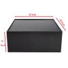 Multifunctional 4-Tier Black Book Shelf & Coffee Table for Living Room Bedroom Dining Room Study Entryway, Creative Furniture Floor Bookshelf