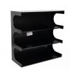 Multifunctional 4-Tier Black Book Shelf & Coffee Table for Living Room Bedroom Dining Room Study Entryway, Creative Furniture Floor Bookshelf