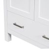 30" White Bathroom Vanity with Single Sink, Combo Cabinet Undermount Sink, Bathroom Storage Cabinet with 2 Doors and a Drawer, Soft Closing