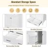 30" White Bathroom Vanity with Single Sink, Combo Cabinet Undermount Sink, Bathroom Storage Cabinet with 2 Doors and a Drawer, Soft Closing