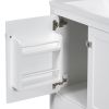30" White Bathroom Vanity with Single Sink, Combo Cabinet Undermount Sink, Bathroom Storage Cabinet with 2 Doors and a Drawer, Soft Closing