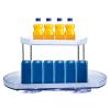 2 Tier Turntable Organizer Rectangular Refrigerator Spinner Storage Rack with 360¬∞ Rotatable Slide Rail for Kitchen Cabinet Countertop