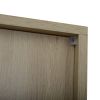 2 Door high cabinet, rattan, Built-in adjustable shelf, Easy Assembly, Free Standing Cabinet for Living Room Bedroom