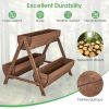 Vertical Raised Garden bed with 3 Wooden Planter Boxes