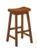 29-inch Bar Height Stools Set of 2pc Saddle Seat Solid Wood Casual Dining Home Furniture